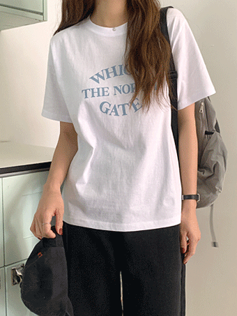 테지스 레터링 반팔 티셔츠 (3color)